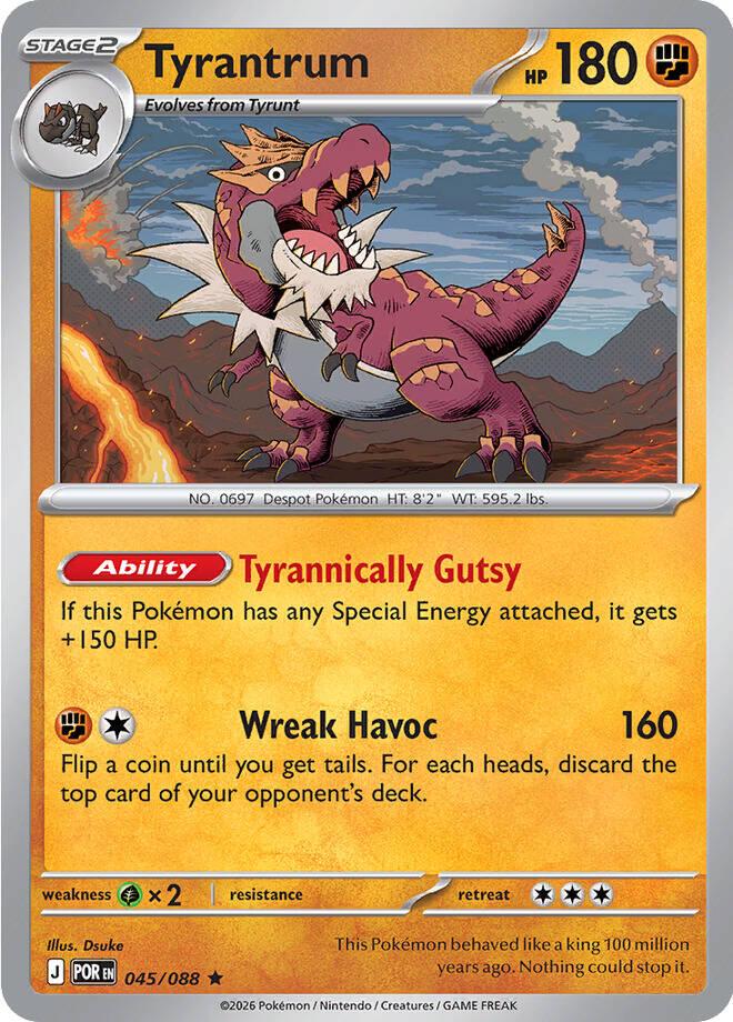 Perfect Order Tyrantrum [Holo] Pokémon card